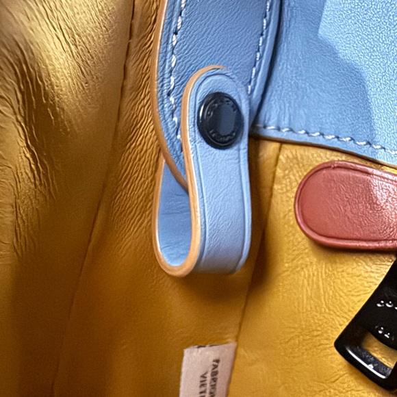 Coach 1941 Saddle Bag 23 Cornflower Blue Glovetanned Leather 20115 EUC - Picture 13 of 14